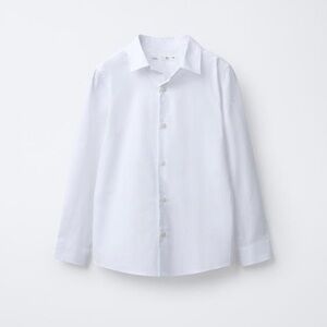 Zara Boys White button up dress shirt